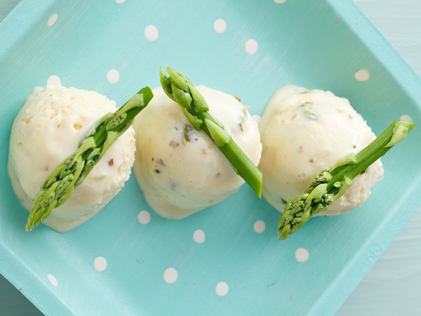 Asperge sorbet ijs